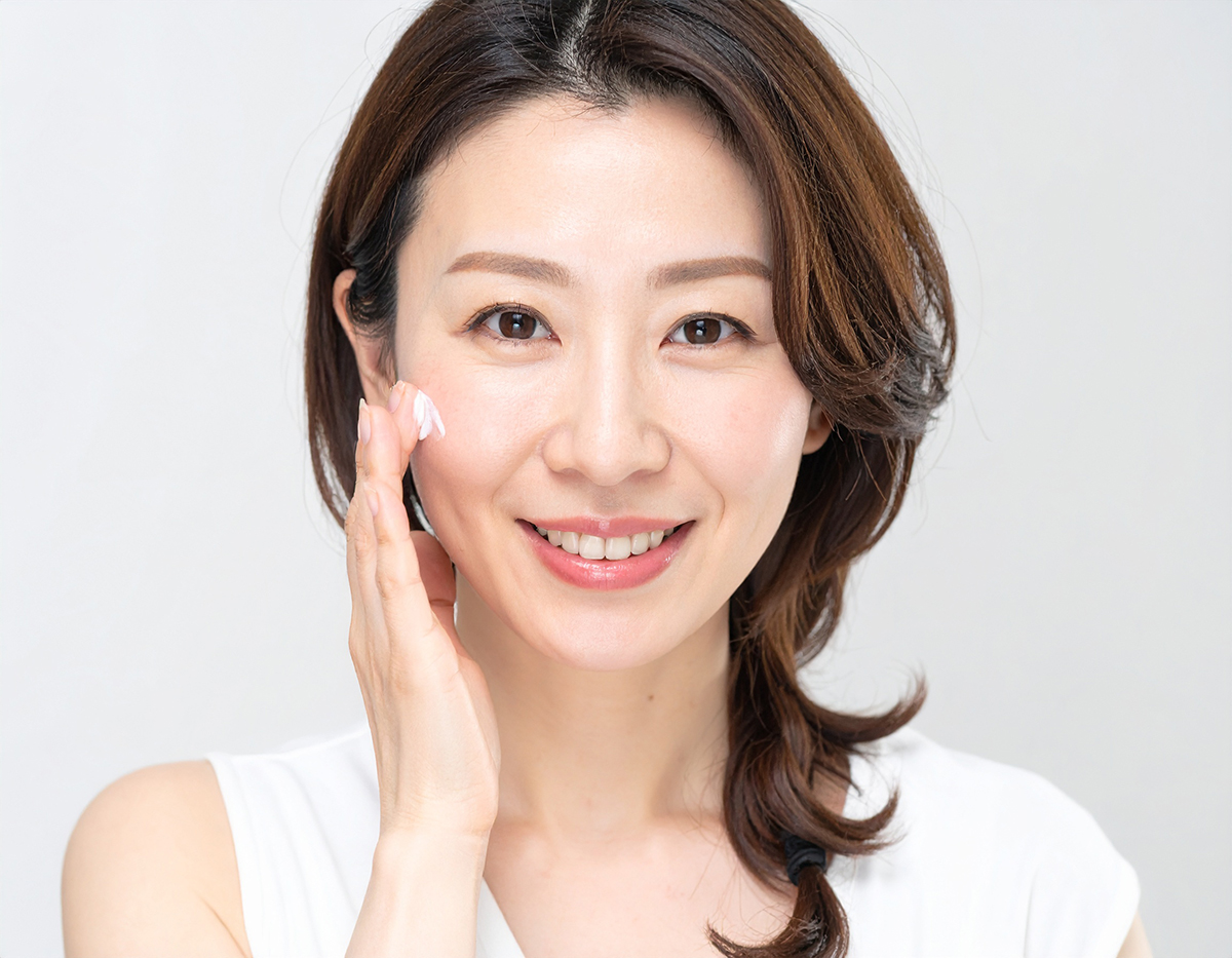 美しい肌の女性